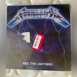Metallica Ride the Lightning Brand New Clear Blue Vinyl Record
